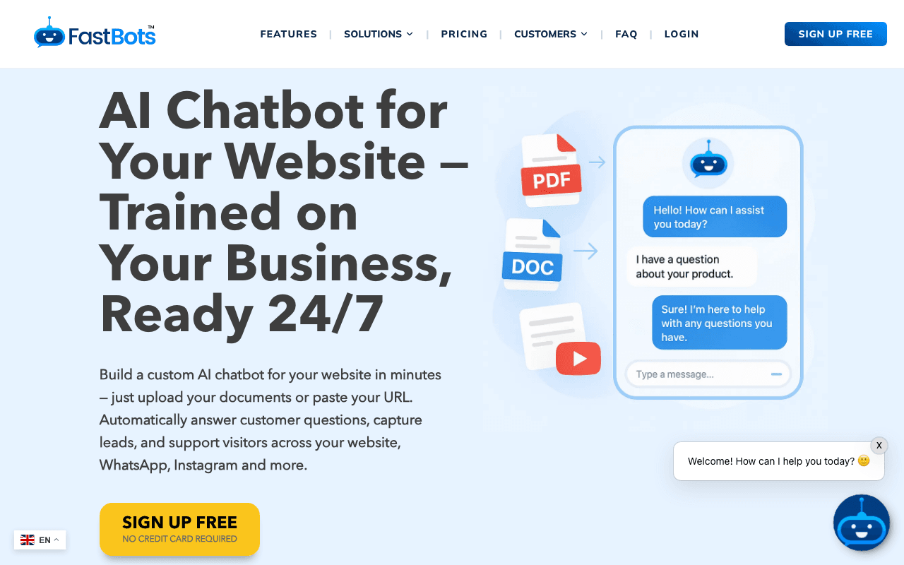 FastBots homepage